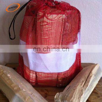 UV-resistant leno  potato mesh bag for firewood packing