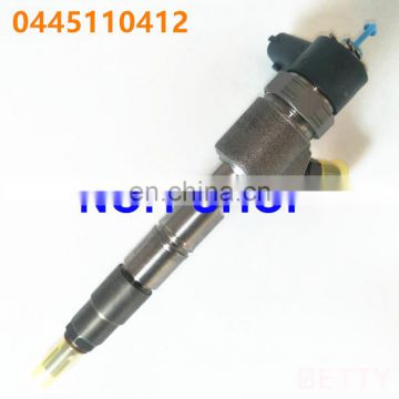 100% genuine  and New Common rail injector 0445110343, 0445110412 for JAC 1100200FA080