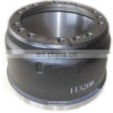 Factory cast iron brake drum 113206 for europe truck trailer