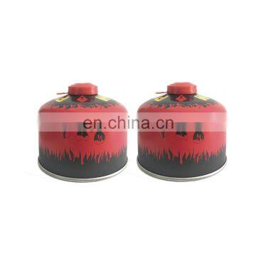 screw valve butane gas cartridge 230g and gas cartridge for camping