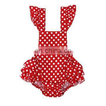 Wholesale 2018 Fashion Baby Clothes Soft Cotton Romper Ruffle Sleeve Baby Romper Suit photo-3