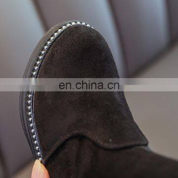 Kids Knee Length Martub Boots Children Glossy Pu Leather Shoes Flat Girls Kids Long Martin Boots For Fall Winter photo-5