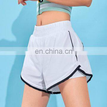 High Waistband Athletic Fitness Workout Sports Gym Shorts For Women