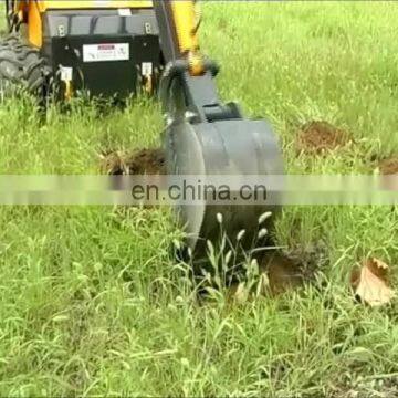 Walk behind mini excavator