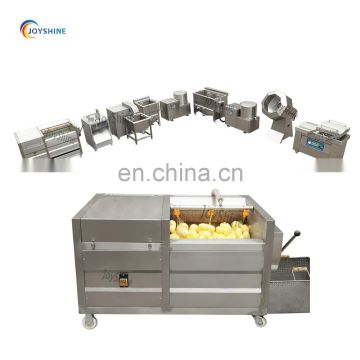 Semi Automatic 100kg per hour Frozen French Fries Processing Plant Production Line