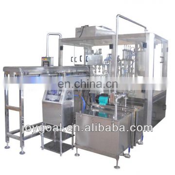 Factory sales juice milk/yogurt milk standing up spout pouch filling sealing capping packing machine