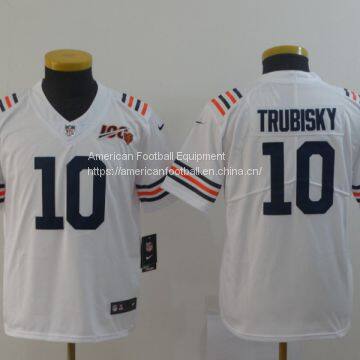 Chicago Bears #10 Trubisky Kids White Jersey