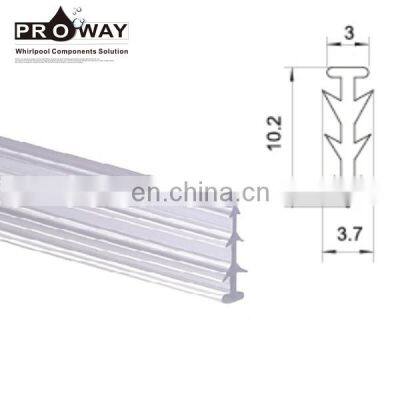 Shower Room Parts Waterproof Strip Sealing EVA Step Weather Strip for Glass Door