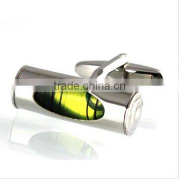 Men's Cufflinks New Gradienter Silver Yellow Cuff Lins for Shirt 24mm CL-020