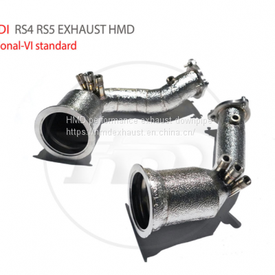 Exhaust Manifold Downpipe for Audi RS4 RS5 VI Standard Car Accessories With Catalytic Converter Header Whatsapp008613189999301