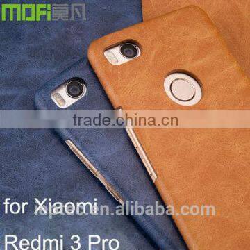 2016 MOFi Case Housing for Xiaomi Redmi 3 Pro, Mobile Phone Coque Leather Back Cover for Redmi 3 Pro