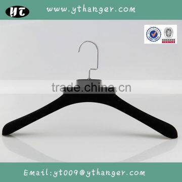 HA6943 Flocked Cover Coat Hanger Velvet Plastic Clothes Hanger Supplier's Choice photo-3
