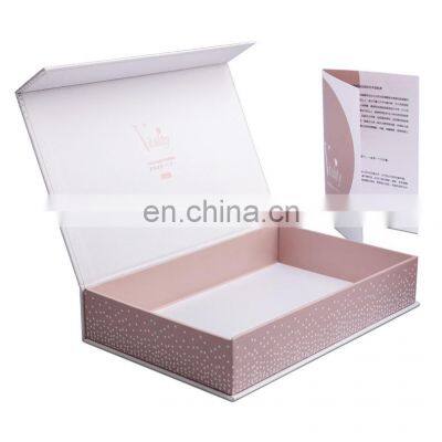 High quality luxury custom empty foldable large magnetic gift box no ribbon