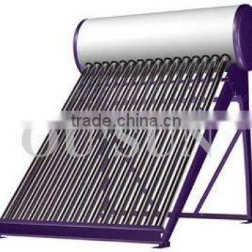 compact non-pressured solar water heat
