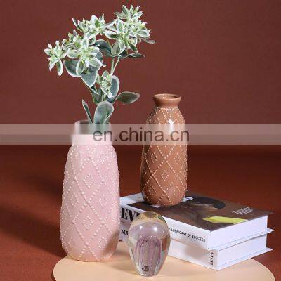 K&B High Quality White Sublimation Modern Home Flower Vase Design Decor Ceramic photo-2