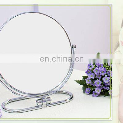 3 Use Two Face 360 Degree Rotate 1x 2x Magnify Wall-hanging Desktop Free Standing Makeup Mirror photo-3