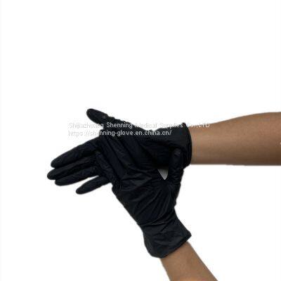 disposable nitrile gloves black blue white