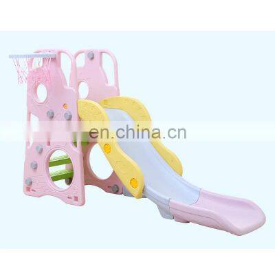 China manufacturer typical popular indoor plastic item cheap baby slide and swing