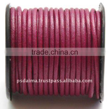 Antique Dark Red Leather Cords