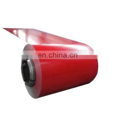 PPGI galvanized steel coil factory 0.3mm red prepainted color coated steel coil