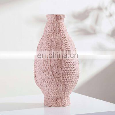 Home Decor Nordic Art Handmade Custom Color Modern Ceramic Flower Vases