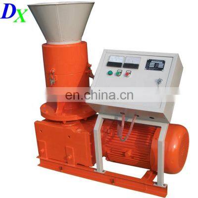 300 model 22kw 300kg/h roller driven flat die wood pellet fuel making machine line