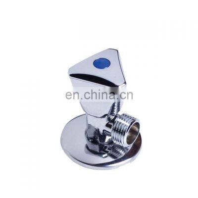 Stainless Steel 1/2 Brass Seat ms 3 Ways Ball Faucet Globe Stop Angle Valve for Hot Water Cold Water photo-2
