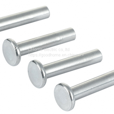 Rivet Manufacturers Customized Non-standard Aluminum Rivet M3.5 Flat Head Semi-hollow Rivet M1.5 Small Size Rivet Solid（Wechat:13510231336） photo-2