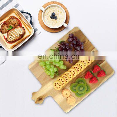 Acacia Wood Cutting Board Wooden Kitchen Chopping Boards for Meat Cheese Bread Vegetables &Fruits Serving Tray With Handle photo-5