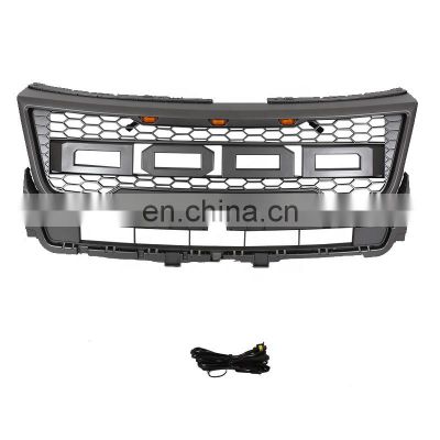 Hot sale ABS grey refit grille modifying front upper grill fit  for 2016-2019 Explorer