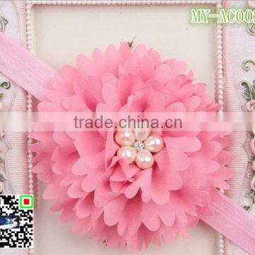 2015 flower headband Korean peony flower hair accessories young girl headband knitted MY-AC0022