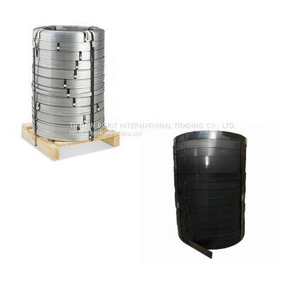Black Painted With Waxing Packing Steel Strapping photo-2