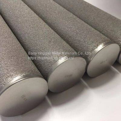 Sintered Porous Titanium Filter Cylindrical Bar