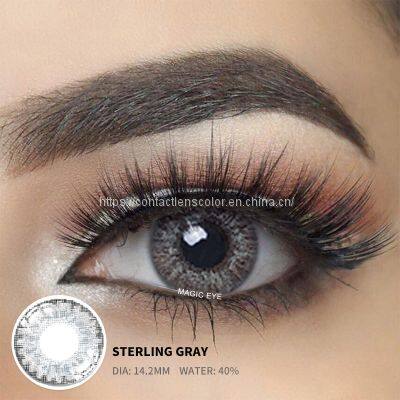 Magiceye Beauty $1 Color Contacts Cheap Colored Contact Eye Lenses Sweety Sterling Gray 3 Tone Color Contact Lens photo-5