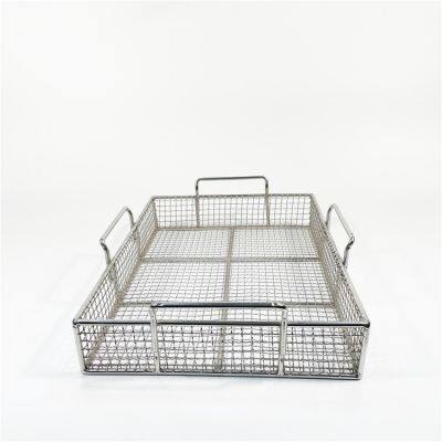SS304 Medical Disinfection Wire Mesh Basket Stainless Steel Medical Basket photo-2
