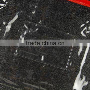 A4 Clear Pvc Zipper File Bag a5 Clear Pvc Document Bag With Red Zipper B5 Pvc Envelope Bag With Card Pouch photo-3