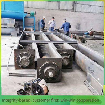 Large-angle Stainless Steel Screw Feeder, Round-tube Feeder for Rice Husks, 219-tube U-shaped Screw Elevator photo-3