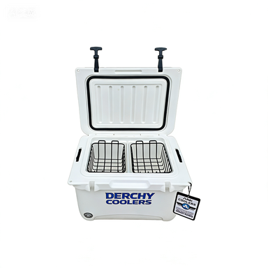 25qt Wholesale Small Rotomolded Ice Chest Outdoor Cooler Box With Durable Webbing Handle Leak-Proof