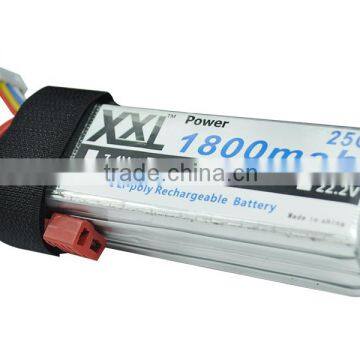 XXL FPV racing batteries 1800mah 14.8V high C rate with top quality