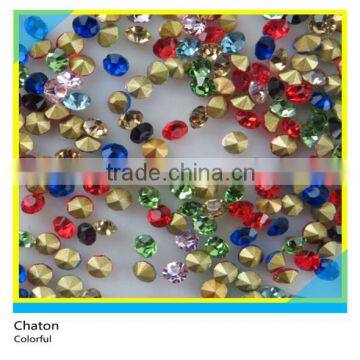 Chaton Beads Mix Color Crystal Round Ss6 2mm 13pp 1 Gross 144 Pcs