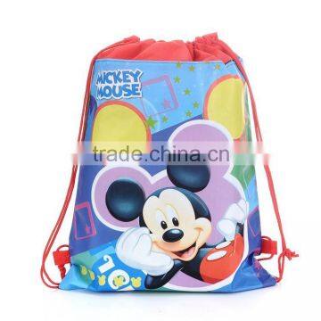Environmental Cartoon Non-woven Bags Drawstring Backpack photo-6