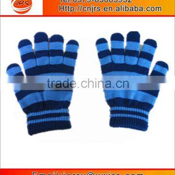 Hot sell knitted acrylic stretch children gloves