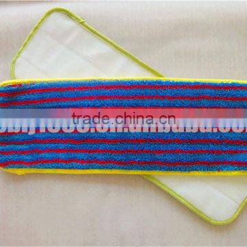 Microfiber Red-blue Bordered Polypropylene Scrubber Mop Pad,Floor Polishing Pad