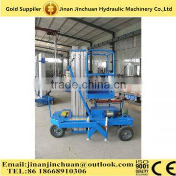 Electric hydraulic aluminum mast vertical man lift with competitive price