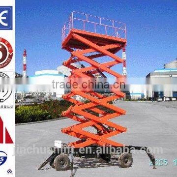 1.35~6m, 0.5 ton hydraulic scissor car lift /scissor car lift flush /small electric scissor lift