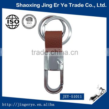 Wholesale Cheap Zinc Alloy And PU Leather Key Rings