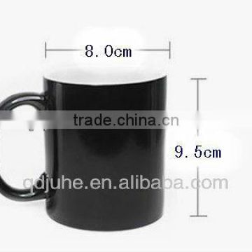 Glossy painting Ceramic color changing thermal mugs