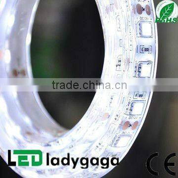 DC12V nonwaterproof/Waterproof IP65/IP68 5050 SMD 60leds/meter White 14.4W/m led strip light