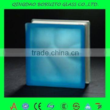 Acid Clear Cloudy Glass Brick with hole and cap price