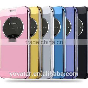 China Supplier Mirror Mobile Phone Cover Flip Smart PC Phone Case For Samsung Galaxy S7 S7Edge